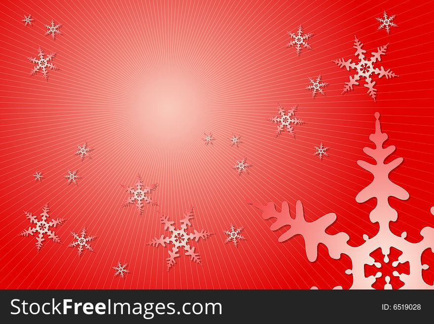 Vector illustration of Snowflake Decoration