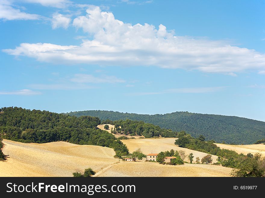 Italian countryside: typical tuscan hills. Italy. Italian countryside: typical tuscan hills. Italy