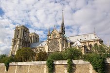 Notre Dam Cathedral Of Paris Royalty Free Stock Photos