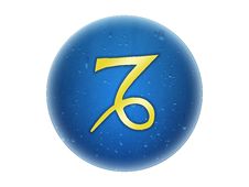 Capricorn - Zodiac Golden Sign Stock Image