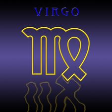 Virgo Card Royalty Free Stock Photography