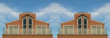 Two Beach Houses Stock Photography Two Beach Houses Stock Photography