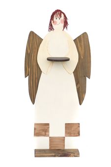 Angel Tray In Wood For Christmas Decoration Royalty Free Stock Photos Angel Tray In Wood For Christmas Decoration Royalty Free Stock Photos