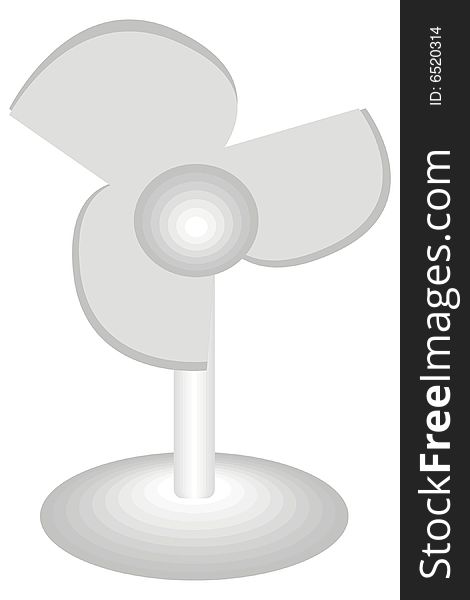 Art illustration of an old-fashioned fan