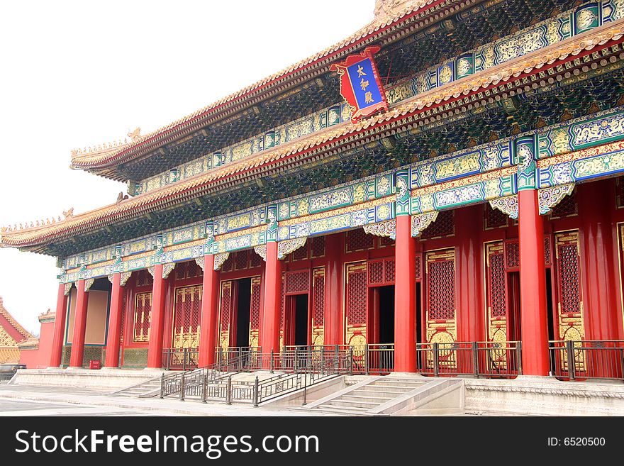 The chinese traditional building in Beijing. The chinese traditional building in Beijing.
