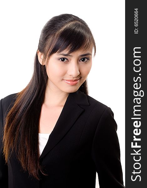 Young beautiful confident asian business woman. Young beautiful confident asian business woman