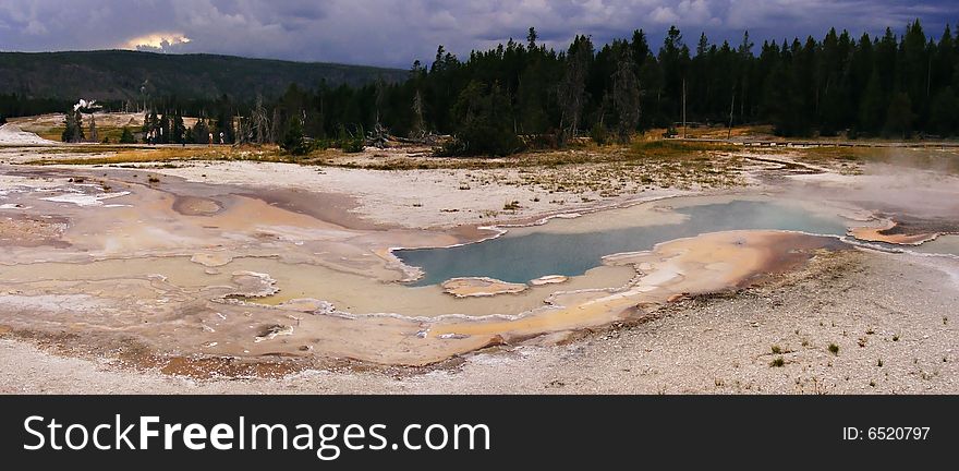 Pool In Yellowstone National Park