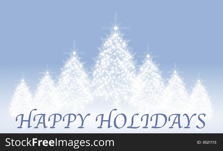 Abstract Christmas Tree Card