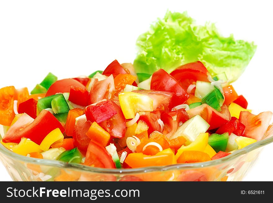 Sweet Salad on white background