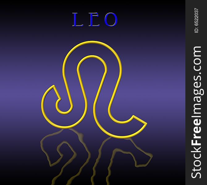 Illustration of leo zodiac sign. Illustration of leo zodiac sign