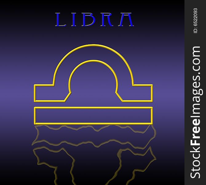 Illustration of libra zodiac sign. Illustration of libra zodiac sign