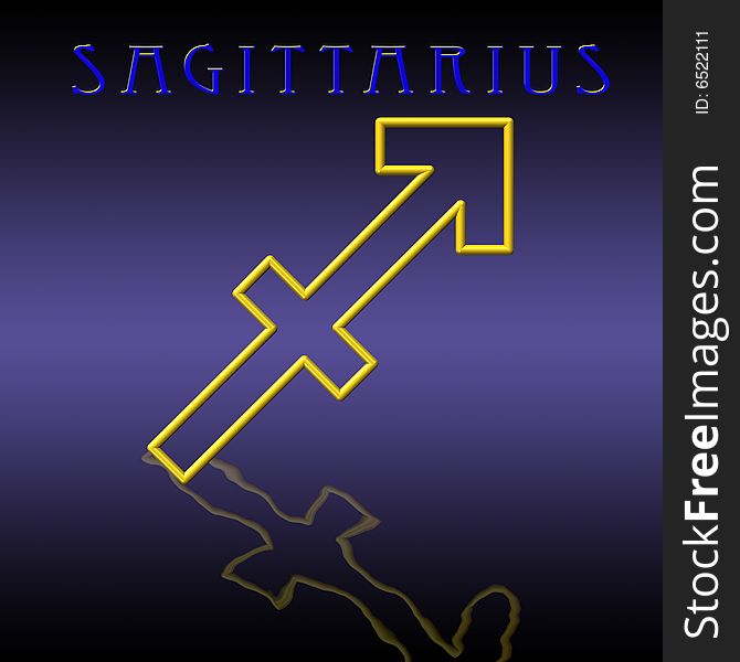 Illustration of sagittarius zodiac sign. Illustration of sagittarius zodiac sign