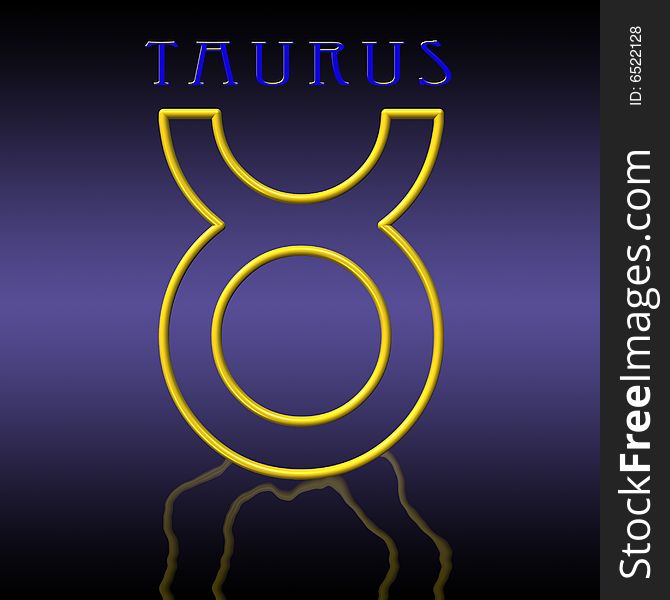 Illustration of taurus zodiac sign. Illustration of taurus zodiac sign