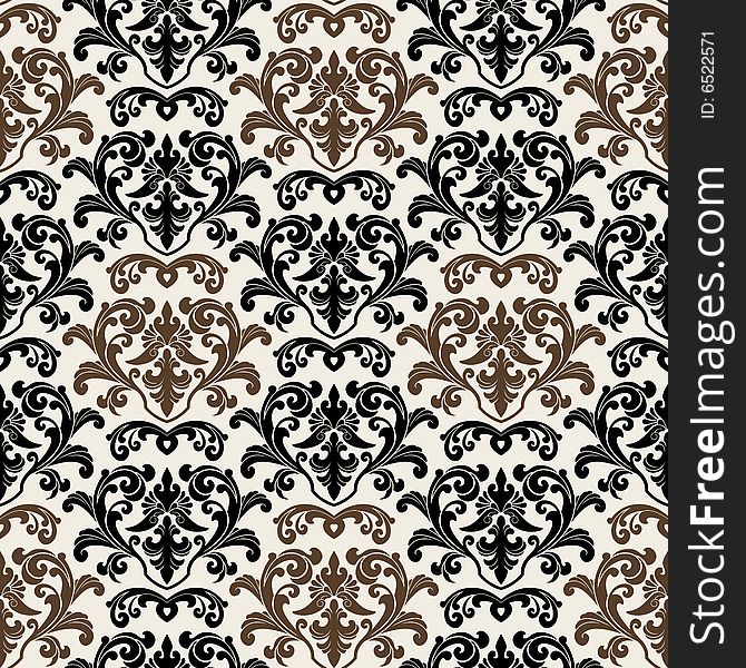 Seamless background from a floral ornament, Fashionable modern wallpaper or textile. Seamless background from a floral ornament, Fashionable modern wallpaper or textile
