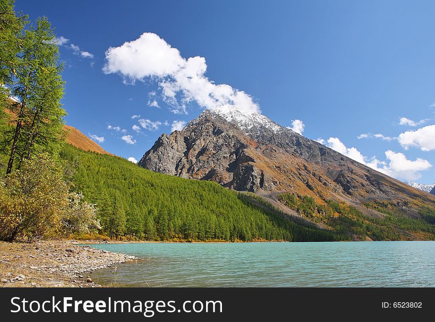 Lake in Altai Mountains