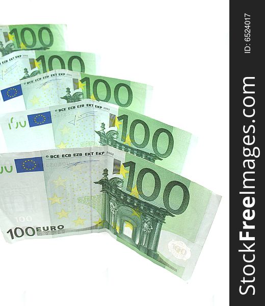 Euro banknotes