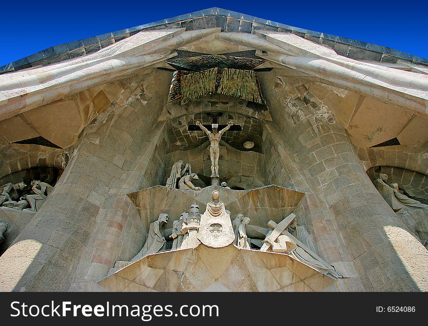 Detail Of Sagrada Familia Sculpture