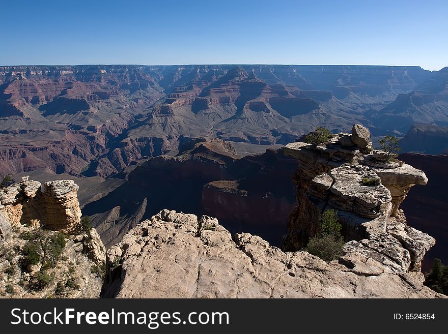 Grand Canyon at summer with sun light