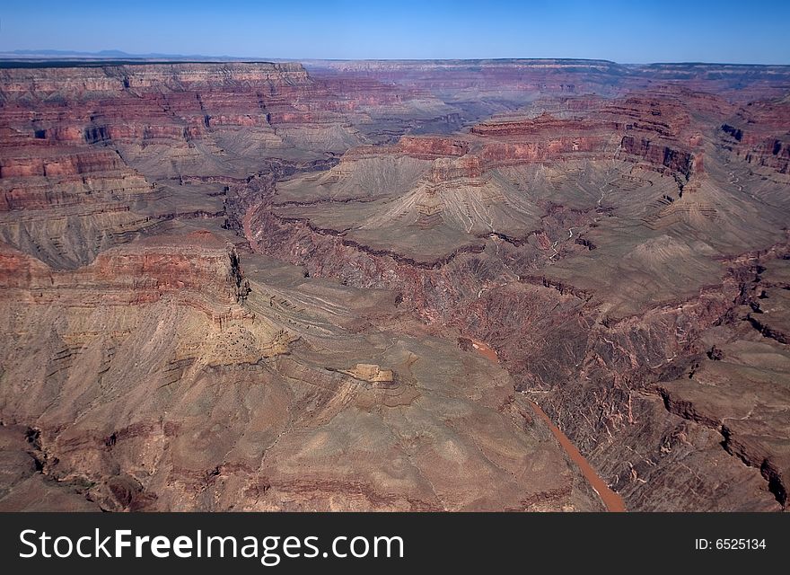 Grand Canyon from helicopter