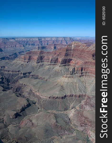 Grand Canyon bird s-eye view