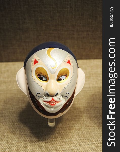 Mask figure of beijing opera, character of beijing opera