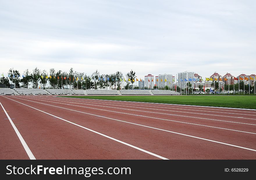 Ground track field and the stand