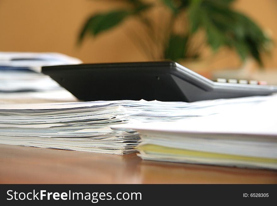 Office work, business documents, workplace