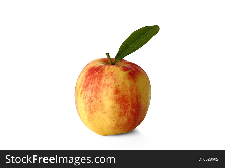 One apple isolated on white