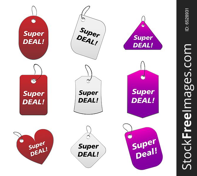 Colored Tags - Super Deal