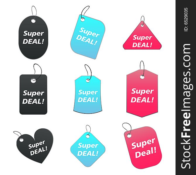 Colored tags - super deal
