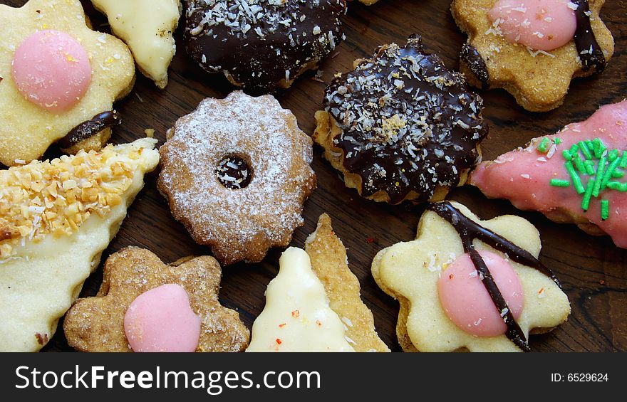 Different kinds of sweet Cookies