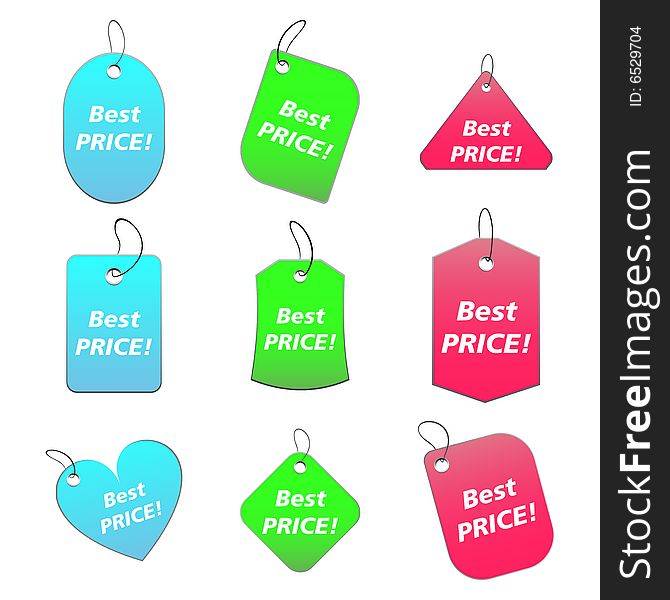 Colored Tags - Best Price 5