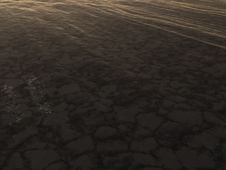Ocean Dark Surface In Afternoon Royalty Free Stock Photo
