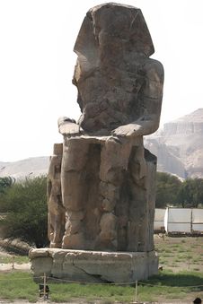 Colossi Of Memnon Royalty Free Stock Photography Colossi Of Memnon Royalty Free Stock Photography