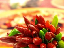 Chili Pepper And Hot Red Pepper Very Close Stock Photography Chili Pepper And Hot Red Pepper Very Close Stock Photography
