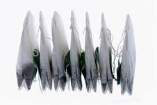 Tea Bags In Row Stock Image Tea Bags In Row Stock Image