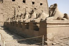 Temple Of Karnak Royalty Free Stock Images Temple Of Karnak Royalty Free Stock Images