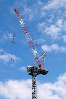 A Construction Crane Royalty Free Stock Photos A Construction Crane Royalty Free Stock Photos