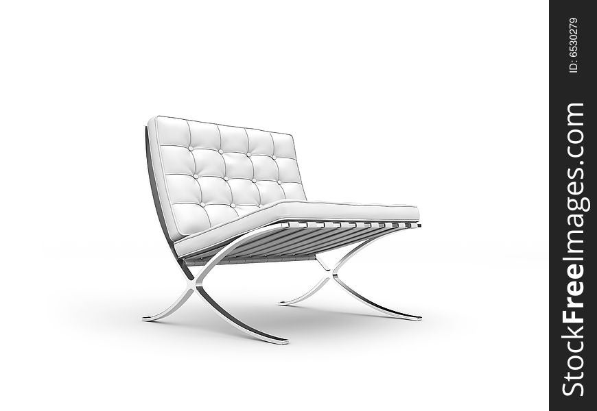 Stylish chair isolated on white