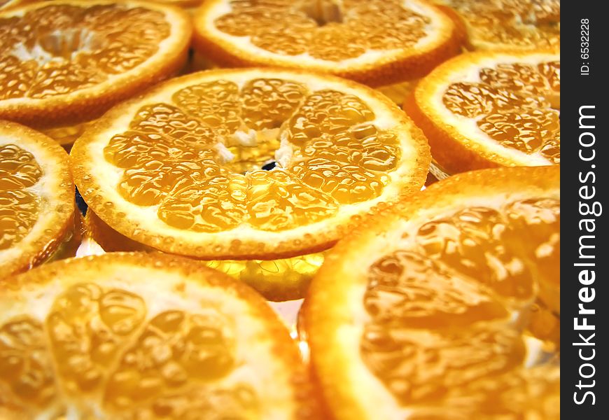 Background with sliced juicy oranges. Background with sliced juicy oranges