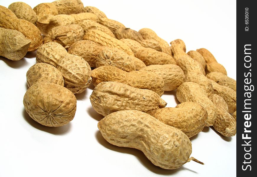 Detail of peanuts, food background