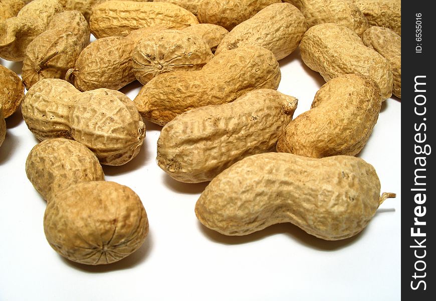 Detail of peanuts, food background