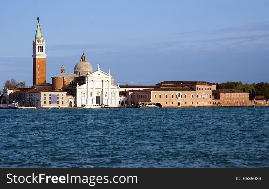 San Giorgio Maggiore, Venice, Italy, in horizontal orientation