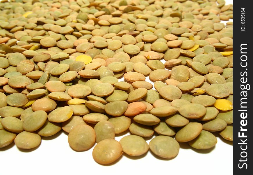 Detail of lentils, food background, wholesome nourishment