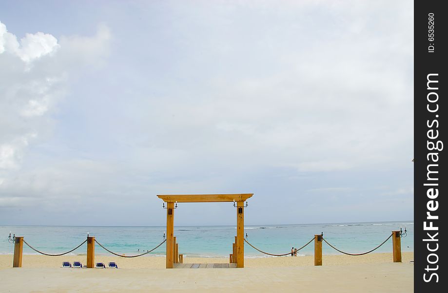 Gate to the beach, Macao Beach, Dominican Republic