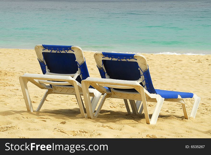 Two Sun Beach Chairs