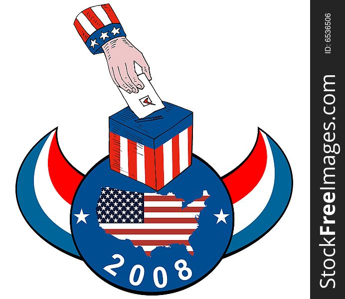 Vector art on US political party mascots and symbols. Vector art on US political party mascots and symbols