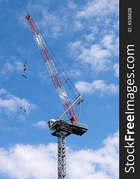 A construction crane for skyscrapers