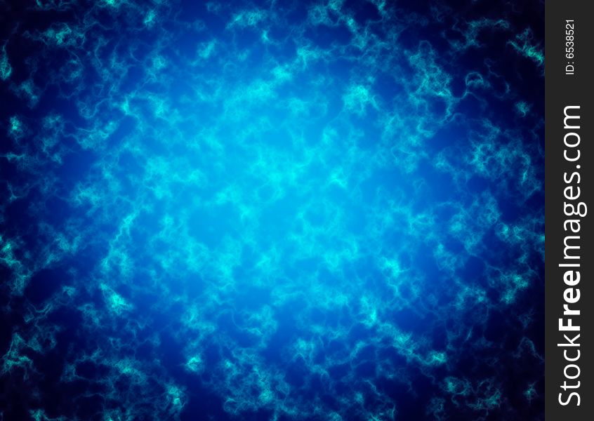 Stongly lit blue energy background.