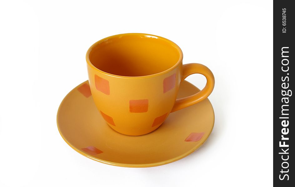 Orange Ceramic Coffee Cup